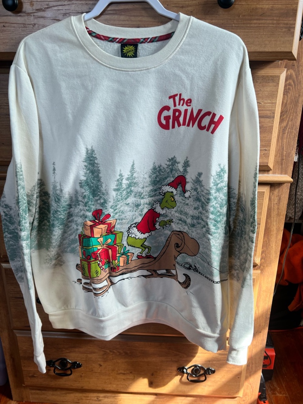 The Grinch Crewneck Sweatshirt - Cream Holiday Pullover